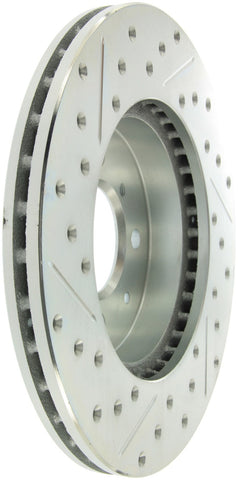 StopTech Select Sport 90-01 Acura Integra (exc. Type R) Slotted and Drilled Left Front Rotor - 227.40021L