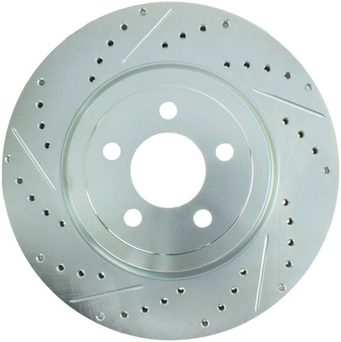 StopTech Select Sport 10-14 Dodge Challenger Drilled and Slotted Front Right Brake Rotor - 227.63061R