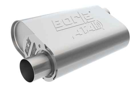 Borla CrateMuffler SBC Hot 350/383 3inch Offset/Offset 14in x 4.35in x 9in Oval Muffler - 400841