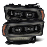 AlphaRex 19-21 Ram 2500 LUXX LED Proj Headlights Plank Style Alpha Blk w/Activ Light/Seq Signal/DRL - 880549