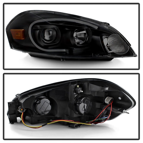 xTune 06-13 Chevrolet Impala LED Light Bar Headlights - Black Smoke (PRO-JH-CIM06-LB-BSM) - 9042256