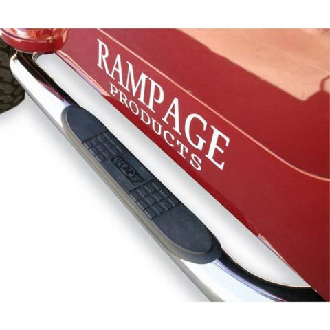 Rampage 2007-2018 Jeep Wrangler(JK) 3 Inch Round Nerf Bar - Polished - 9427