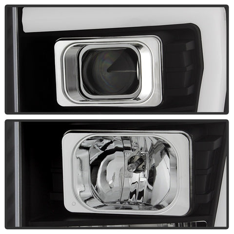 Spyder Ford F-250/F-350/F450 Super Duty 11-16 V2 Projector Headlights - Black (PRO-YD-FS11V2-LB-BK) - 5084460