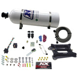 Nitrous Express 4150 Hitman Plus 4-BBL Nitrous Kit (50-200HP) w/15lb Bottle - 40041-15