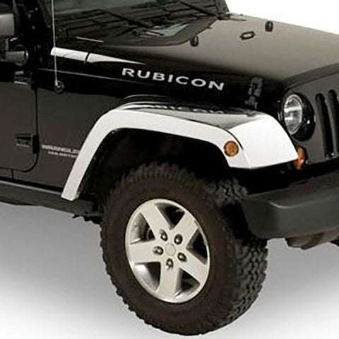 Putco 07-18 Jeep Wrangler Chrome ABS Fender Flares - 403505