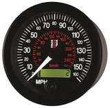 Autometer Stack Instruments 88MM 0-160 MPH / 260 KM/H Programmable Speedometer - Black - ST3801