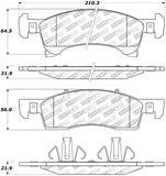 StopTech Street Select Brake Pads - Rear - 305.09340