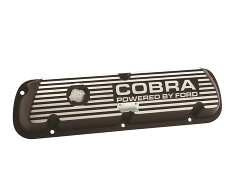 Ford Racing Black Satin Valve Cover Cobra - M-6582-A