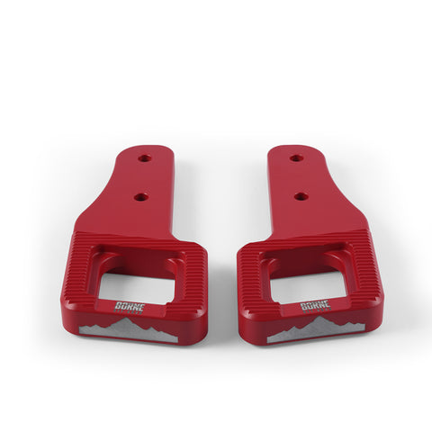 Mishimoto 2017+ Ford Raptor / 2009+ Ford F150 Borne Off-Road Billet Tow Hooks - Red - BNTH-F150-17RD