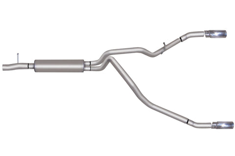 Gibson 11-16 Ford F-250 Super Duty King Ranch 6.2L 2.5in Cat-Back Dual Split Exhaust - Aluminized - 9116