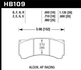 Hawk Performance Alcon/AP Racing ER-1 Motorsport Brake Pads - HB109D.710