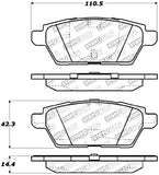 StopTech Performance 06-07 Mazdaspeed 6 Rear Brake Pads - 309.11610