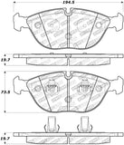 StopTech Street Touring Brake Pads - 308.06820