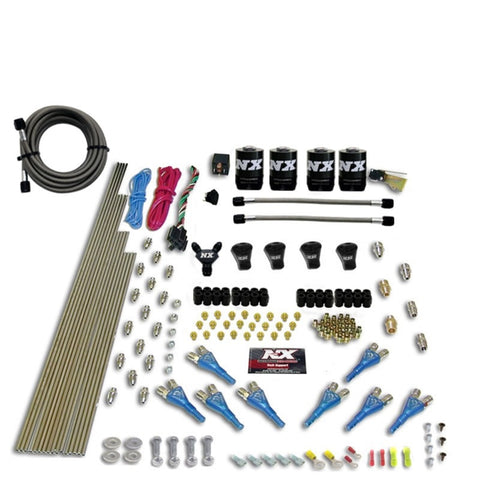 Nitrous Express Pro-Shk/Gas Nitrous Kit (200-600HP) 4 Solenoids w/o Bottle - 92006-00