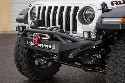 Addictive Desert Designs 2018 Jeep Wrangler JL Stealth Fighter Front Bumper w/ Winch Mounts - F961232080103