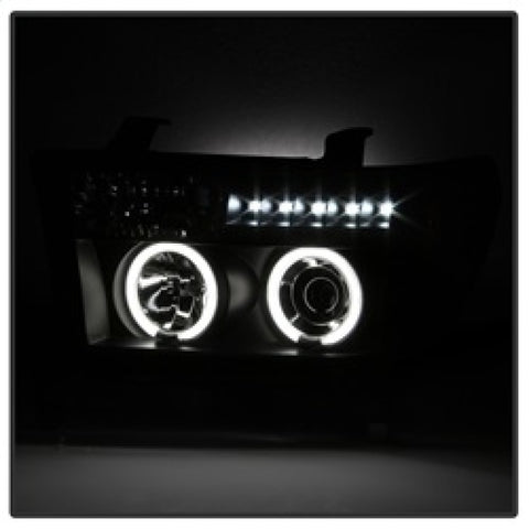 Spyder Toyota Tundra 07-13 Projector Headlights CCFL Halo LED Blk PRO-YD-TTU07-CCFL-BK - 5030306