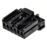 NAMZ AMP Multilock 6-Position Female Wire Plug Housing (HD 73156-96BK) - NA-174923-2