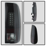 Spyder Ford F150 side 97-03/F250 Super Duty 99-07 LED Tail Lights Blk Smke ALT-YD-FF15097-LED-BSM - 5078179