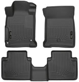 Husky Liners 2013 Honda Accord WeatherBeater Black Front & 2nd Seat Floor Liners (4-Door Sedan Only) - 98481