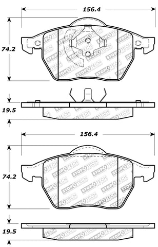 StopTech Performance Brake Pads - 309.06870