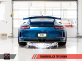 AWE Tuning Porsche 991 GT3 / RS SwitchPath Exhaust - Diamond Black Tips - 3025-33016