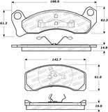 StopTech Street Brake Pads - 308.02000