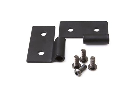 Rampage 1976-1983 Jeep CJ5 Lower Door Hinge Brackets - Black - 7607