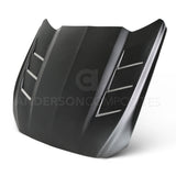 Anderson Composites 15-16 Ford Mustang (Excl. GT350/GT350R) Fiberglass Heat Extractor Hood - AC-HD15FDMU-SA-GF