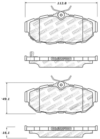 StopTech Performance Brake Pads - 309.14650