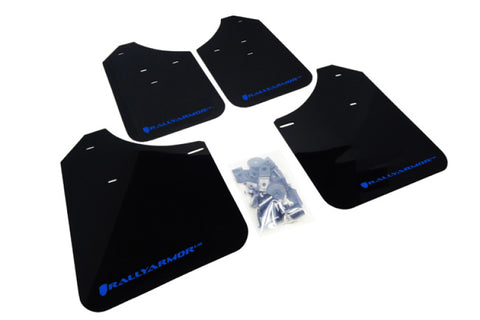 Rally Armor 02-07 Subaru WRX/STI/RS/2.5i (Wagons Req. Mod.) Black UR Mud Flap w/Blue Logo - MF1-UR-BLK/BL