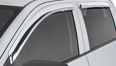 Stampede 1994-2001 Dodge Ram 1500 Tape-Onz Sidewind Deflector 4pc - Chrome - 6203-8