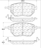 StopTech Street Touring 03-11/05 Infiniti / 05-06 Nissan Front Brake Pads - 308.09690