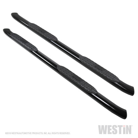 Westin 2019 Chevrolet Silverado/Sierra 1500 Crew Cab Non LD PRO TRAXX 5 Oval Nerf Step Bars - Black - 21-54135