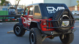 DV8 Offroad 07-18 Jeep Wrangler JK Steel Full Length Rear Bumper - RBSTTB-06