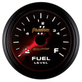 Autometer Phantom II 52mm Full Sweep Electronic 0-280 ohm Fuel Level Programmable E-F Range Gauge - 7510