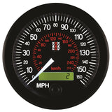 Autometer Stack Instruments 88MM 0-160 MPH / 260 KM/H Programmable Speedometer - Black - ST3801