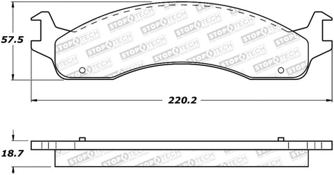 StopTech Street Brake Pads - 308.06550