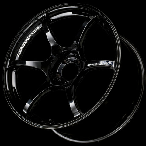 Advan RGIII 18x9.0 +25 5-114.3 Racing Gloss Black Wheel - YAR8I25EB