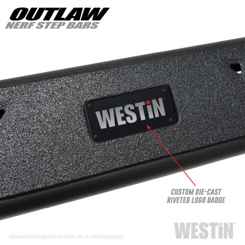 Westin 05-19 Toyota Tacoma Double Cab Outlaw Nerf Step Bars - 58-52775