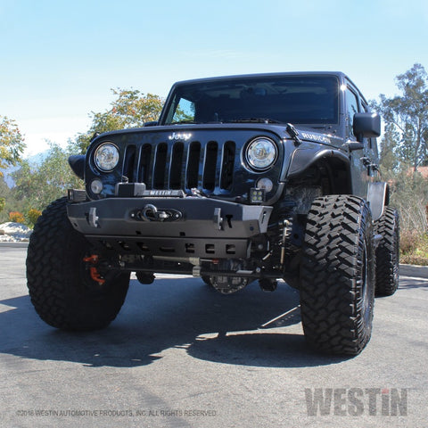 Westin/Snyper 07-17 Jeep Wrangler Tube Fenders - Front - Textured Black - 62-1005