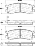 StopTech Street Brake Pads - Rear - 308.05531