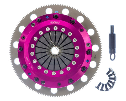 Exedy 96-16 Ford Mustang V8 4.6L/5.0L Hyper Twin Cerametallic Clutch Sprung Disc Push Type Cover - ET03XD