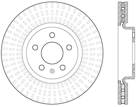 StopTech Drilled Sport Brake Rotor - 128.33136R