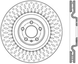 StopTech Premium High Carbon 13-14 Ford Mustang/Shelby GT500 Left Front Disc Slotted Brake Rotor - 126.61106SL