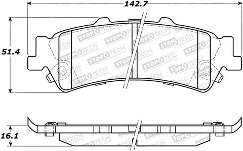 StopTech Street Select Brake Pads - 305.07920