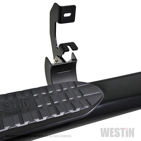 Westin 2019 Chevrolet Silverado Double Cab PRO TRAXX 6 Oval Nerf Step Bars - Black - 21-64125