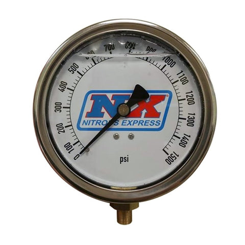 Nitrous Express Nitrous Pressure Gauge 4in-High Accuracy - 15540