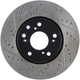 StopTech Slotted & Drilled Sport Brake Rotor Front Right 13 Honda Accord Sport - 127.40086R