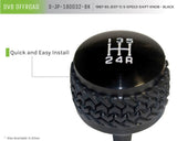 DV8 Offroad 1987-1995 Jeep YJ 5-Speed Shift Knob Black - D-JP-180032-BK