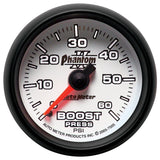 Autometer Phantom II 52.4mm Mechanical 0-60 PSI Boost Gauge - 7505